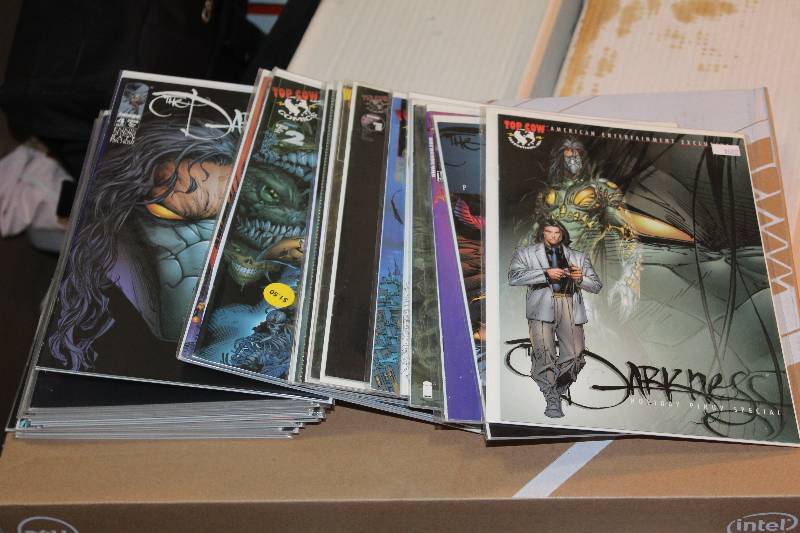 lot 169 image: Lot of (30) Marvel Comics The Darkness Comic Books w Signed, Certificates, Sleeves