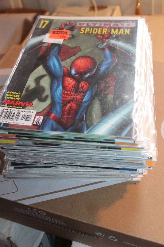 lot 188 image: Lot of (47) Marvel Comics Spider-man Comic Books w Sleeves