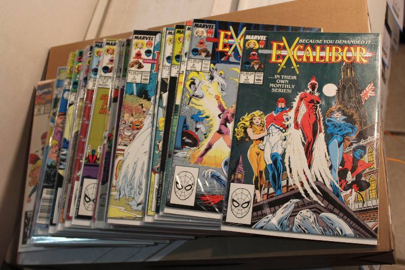 lot 227 image: Lot of (30) Marvel Comics Excalibur Comic Books w Sleeves