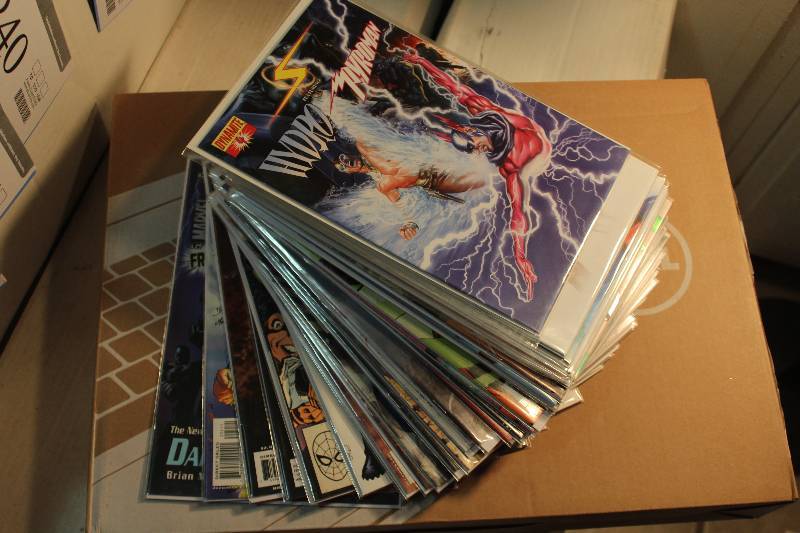 lot 245 image: Lot of (35) Various Comic Books w Sleeves