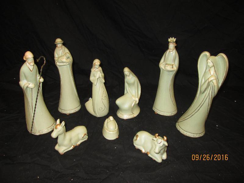 9 pc nativity set...