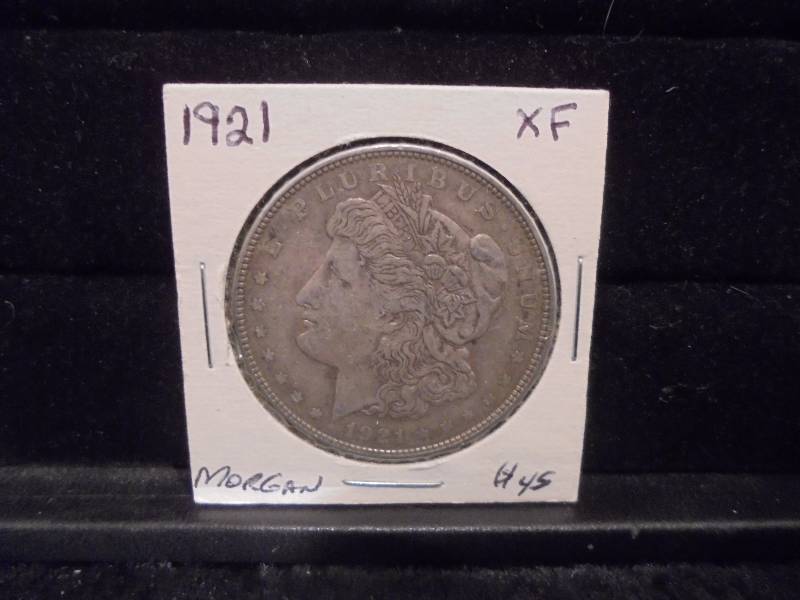 1921 Morgan Silver Dollar, 90% Silver