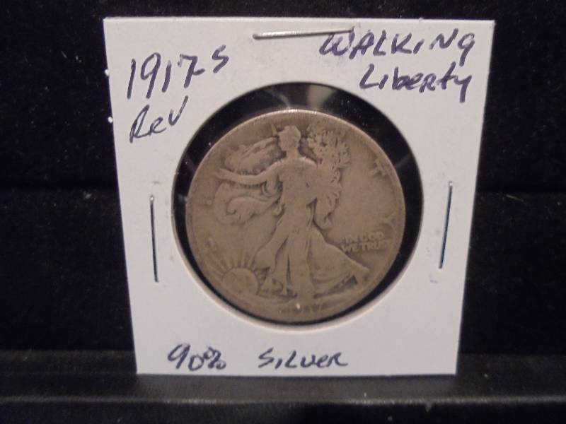 1917S Walking Liberty Half Dollar, 90% Silver