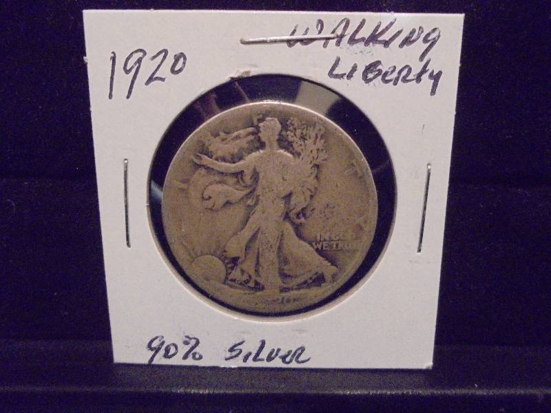 1920 Walking Liberty Half Dollar, 90% Silver