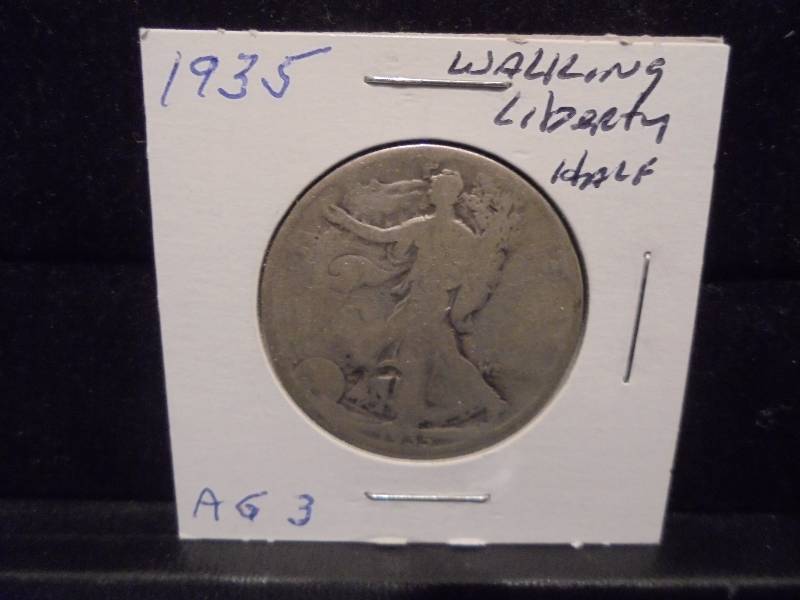 1935 Walking Liberty Half Dollar, 90% Silver