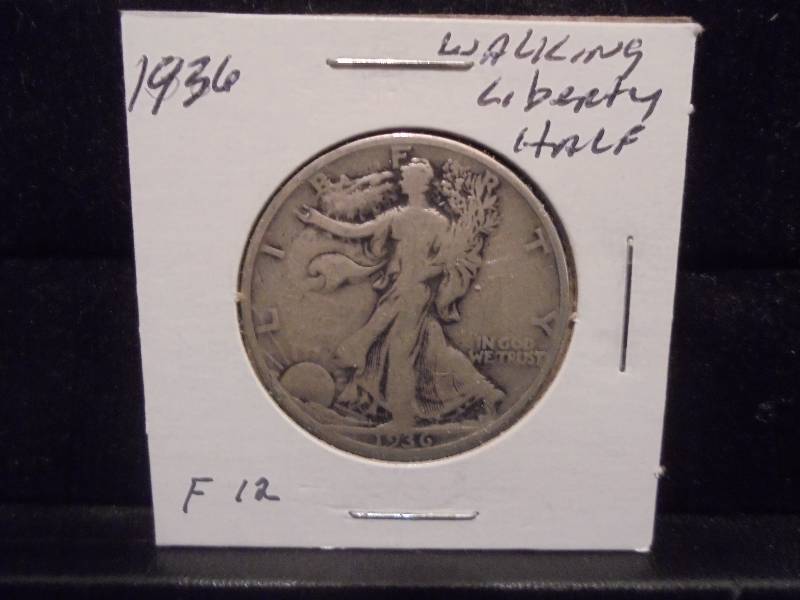 1936 Walking Liberty Half Dollar, 90% Silver