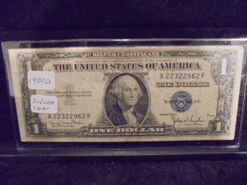 1935D $1 Silver Certificate