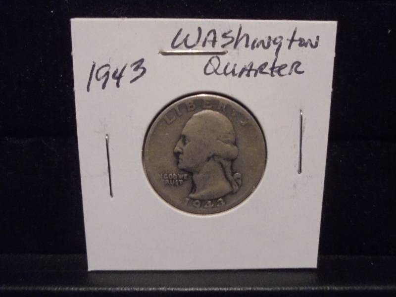 1943 Washington Silver Quarter, 90% Silver
