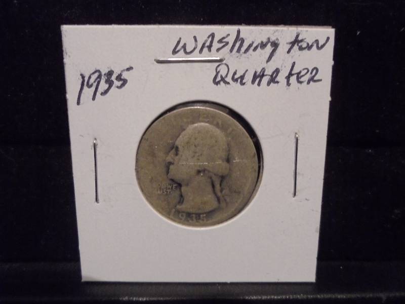 1935 Washington Silver Quarter, 90% Silver