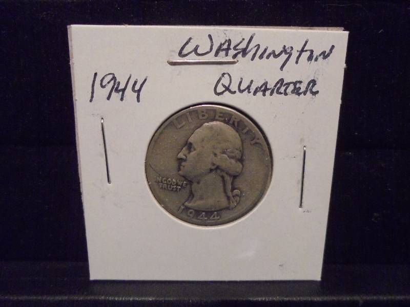 1944 Washington Silver Quarter, 90% Silver