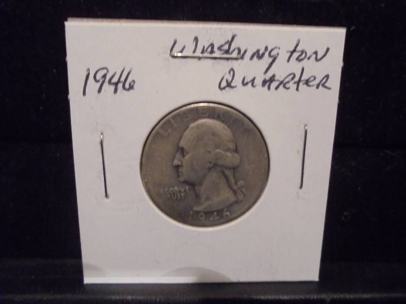 1946 Washington Silver Quarter, 90% Silver