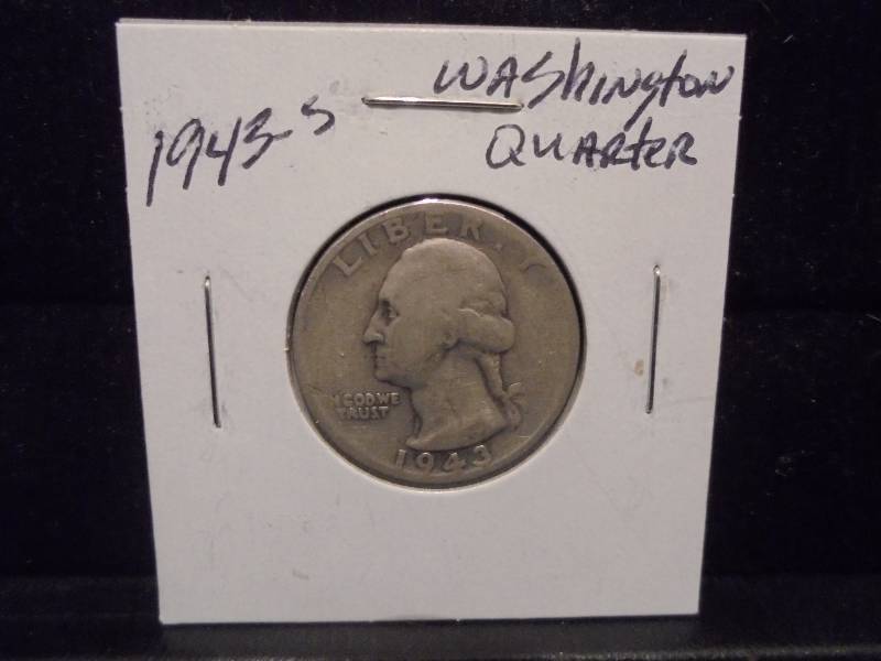 1943S Washington Silver Quarter, 90% Silver