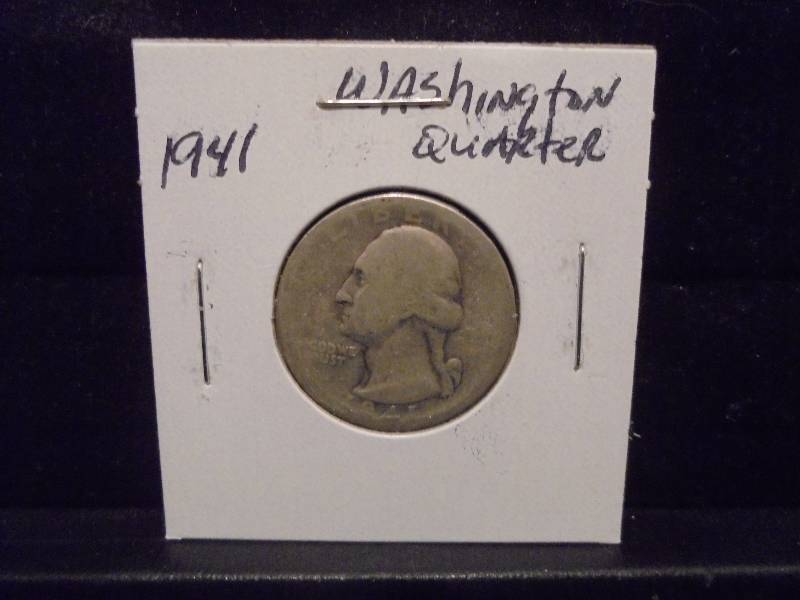 1941 Washington Silver Quarter, 90% Silver