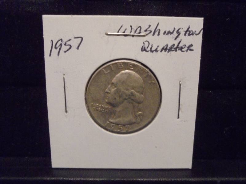 1957 Washington Silver Quarter, 90% Silver