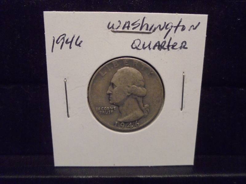 1946 Washington Silver Quarter, 90% Silver