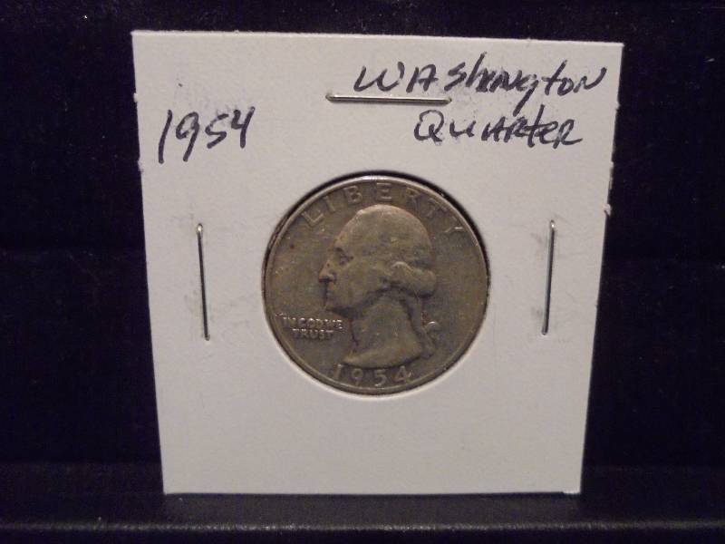 1954 Washington Silver Quarter, 90% Silver