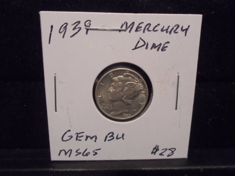 1939 Mercury Dime