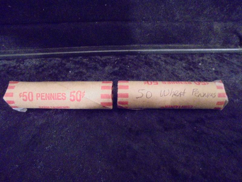 2 Rolls of Wheat Pennies, Misc Dates