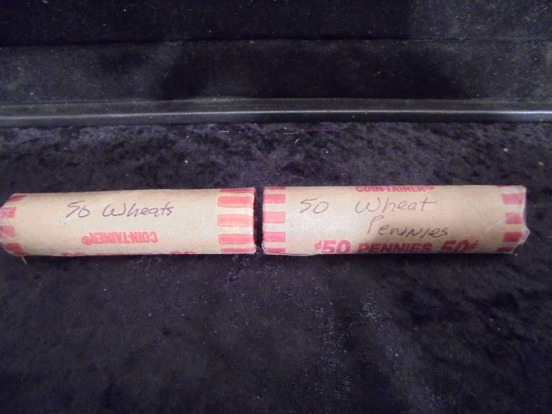 2 Rolls of Wheat Pennies, Misc Dates