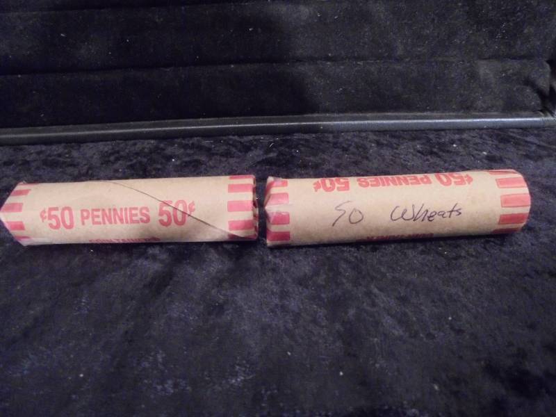 2 Rolls of Wheat Pennies, Misc Dates