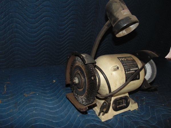 lot 23 image: Pro Tech 6 Bench Grinder with Light