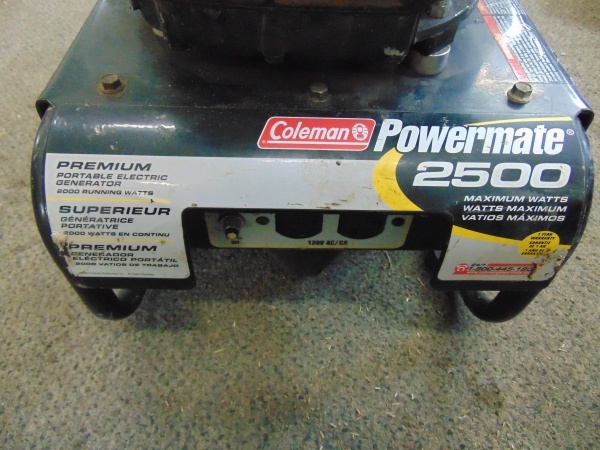 lot 127 image: Coleman Powermate 2500 Generator