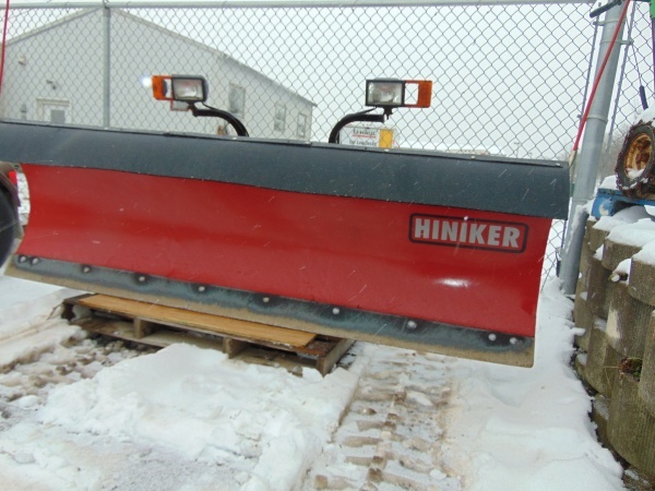 lot 1 image: 8 Hiniker Snow Plow with Wires, Controller and Chevy Mounting Brackets
