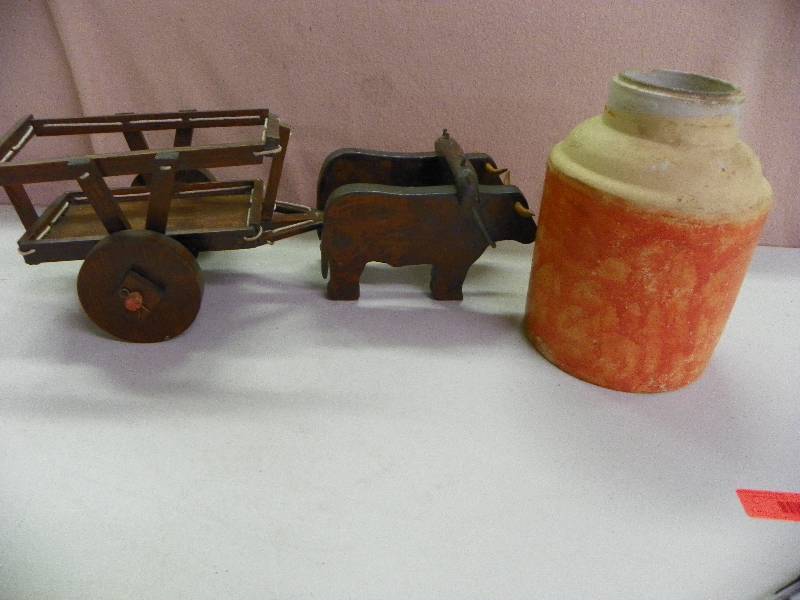 Milk Jug, Wood Dcor