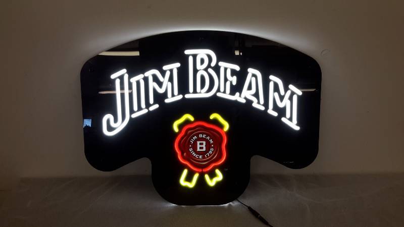 Jim Beam lighted sign