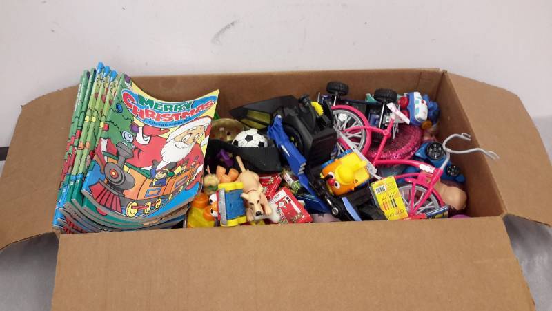 Toys and coloring books