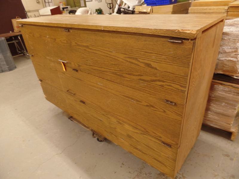 lot 403 image: Wood Cabinet