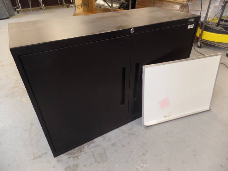 lot 416 image: Metal Cabinet and White Board