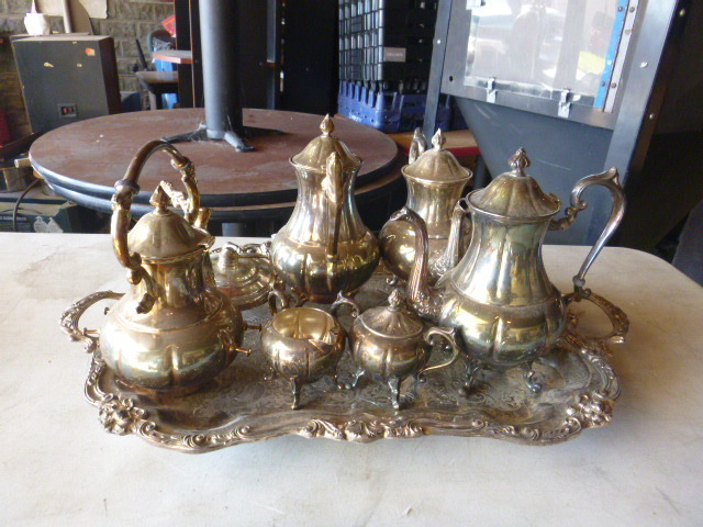 lot 49 image: Silver Tea Set