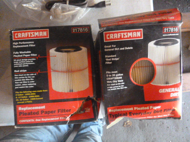 lot 119 image: 2 Craftsman WetDry Filters