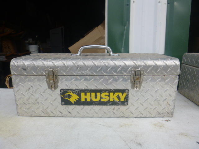 lot 131 image: Husky Aluminum Toolbox