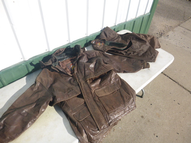 lot 207 image: Wilson Brown Leather Jacket