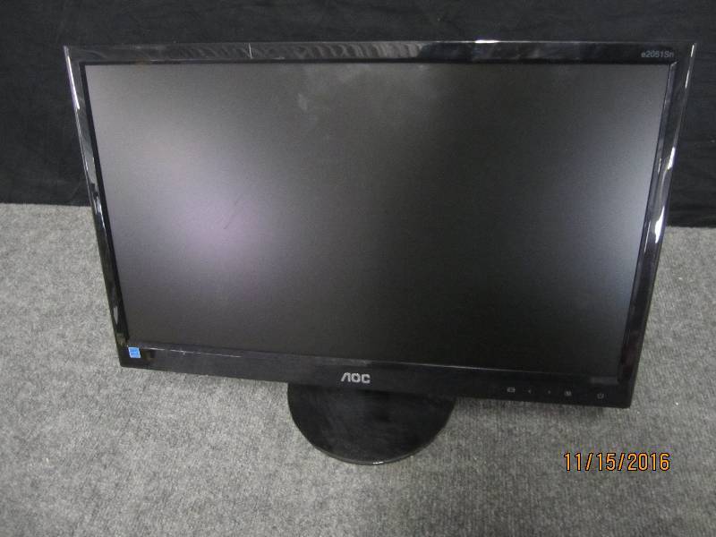 lot 29 image: AOC thin 20 monitor...
