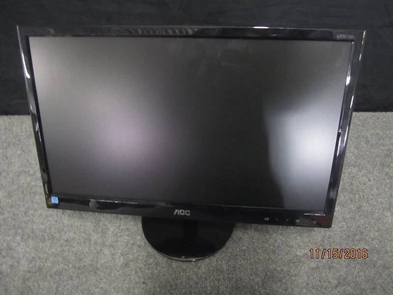 lot 33 image: AOC thin 20 monitor...