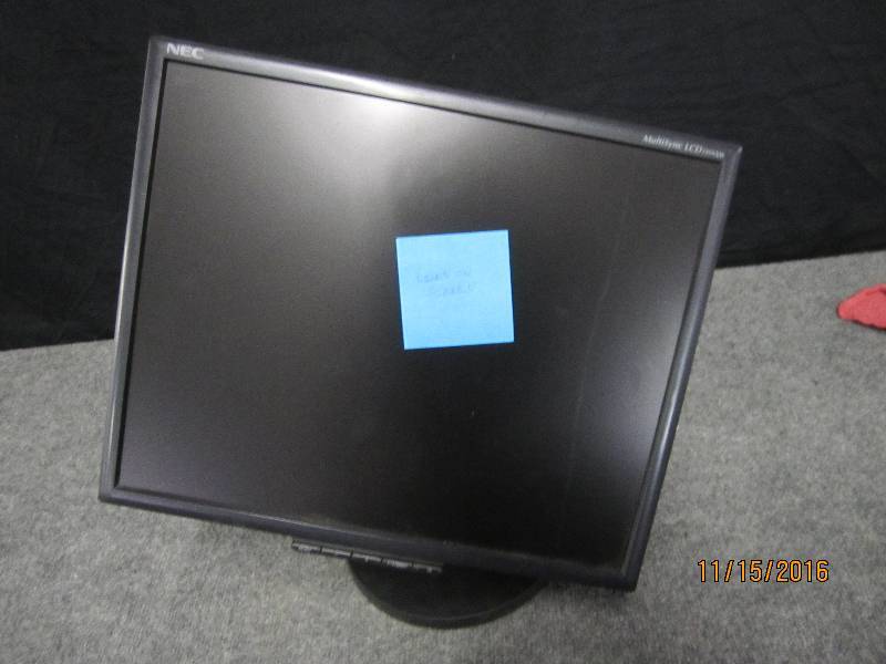 lot 50 image: NEC 19 monitor, lines on screen...