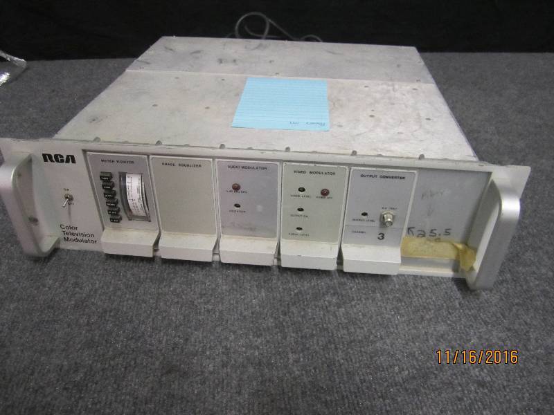 lot 132 image: RCA Color television modulator powe...