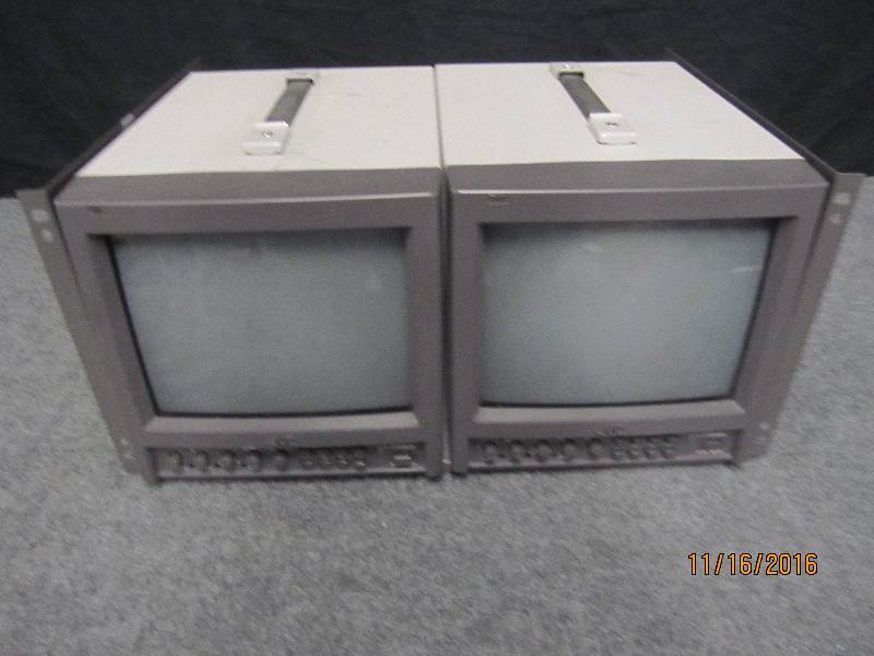 lot 184 image: 2 rack mounted JVC video monitors...