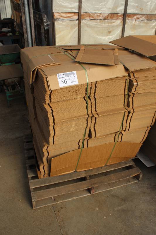 lot 56 image: Pallet Lot of Cardboard Box Flats