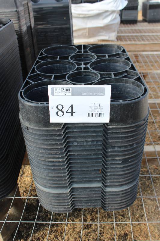 lot 84 image: Lot of (25) 8-Potted Plant Trays