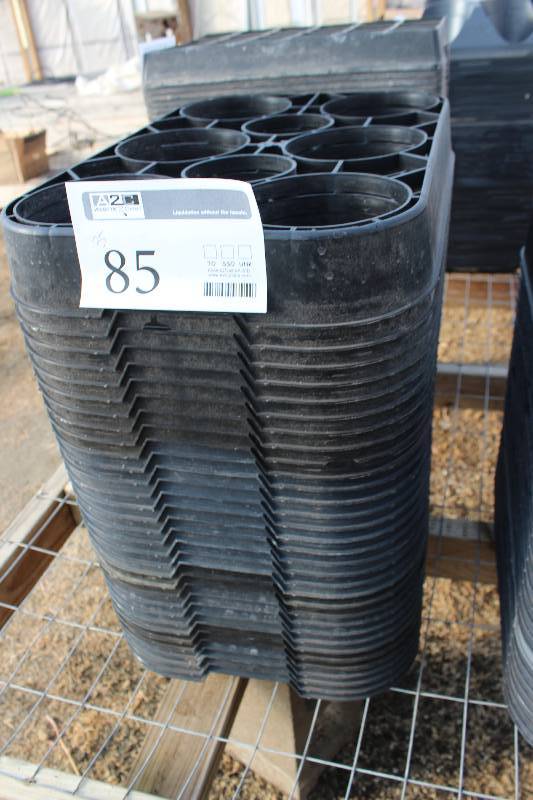 lot 85 image: Lot of (25) 8-Potted Plant Trays