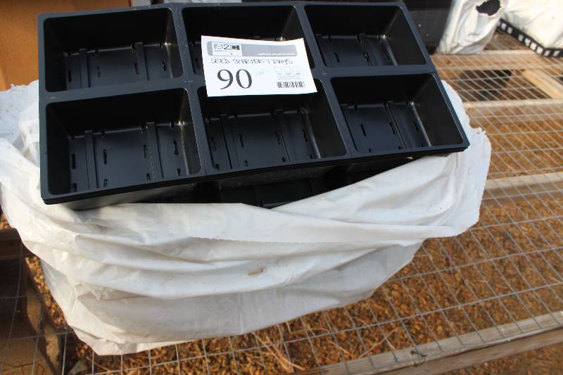 lot 90 image: Lot of (100) 6-Plant Seed Germination Trays