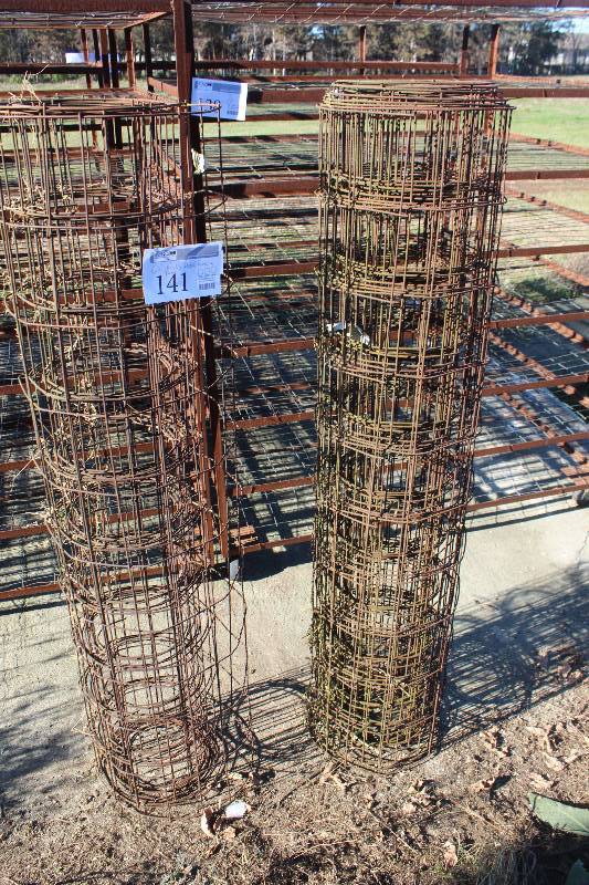 lot 141 image: Lot of (2) Partial Roll Metal Fencing