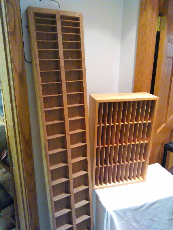 lot 10 image: Wood Organizers 1 pine & 1 Oak