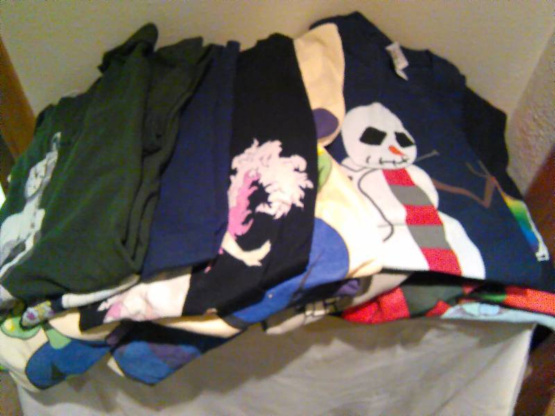 lot 25 image: T-Shirts (18), Adult Medium, New, assorted color and prints