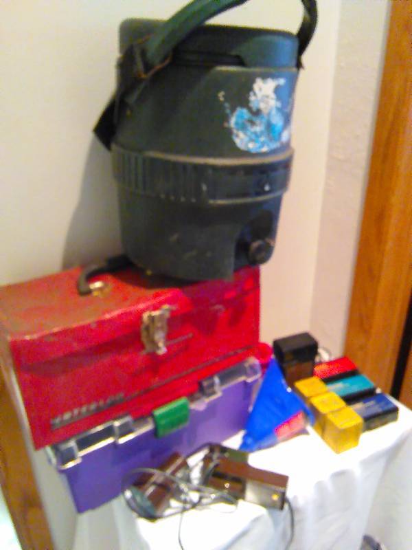 lot 47 image: Misc. Organization organizer, tools box, cooler and more  see pictures for full detail.