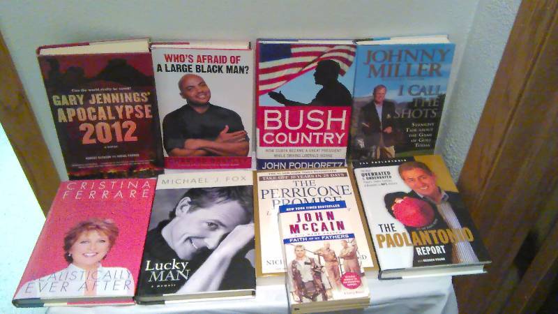 lot 95 image: Books (9) Hardcover mostly, Autobiography